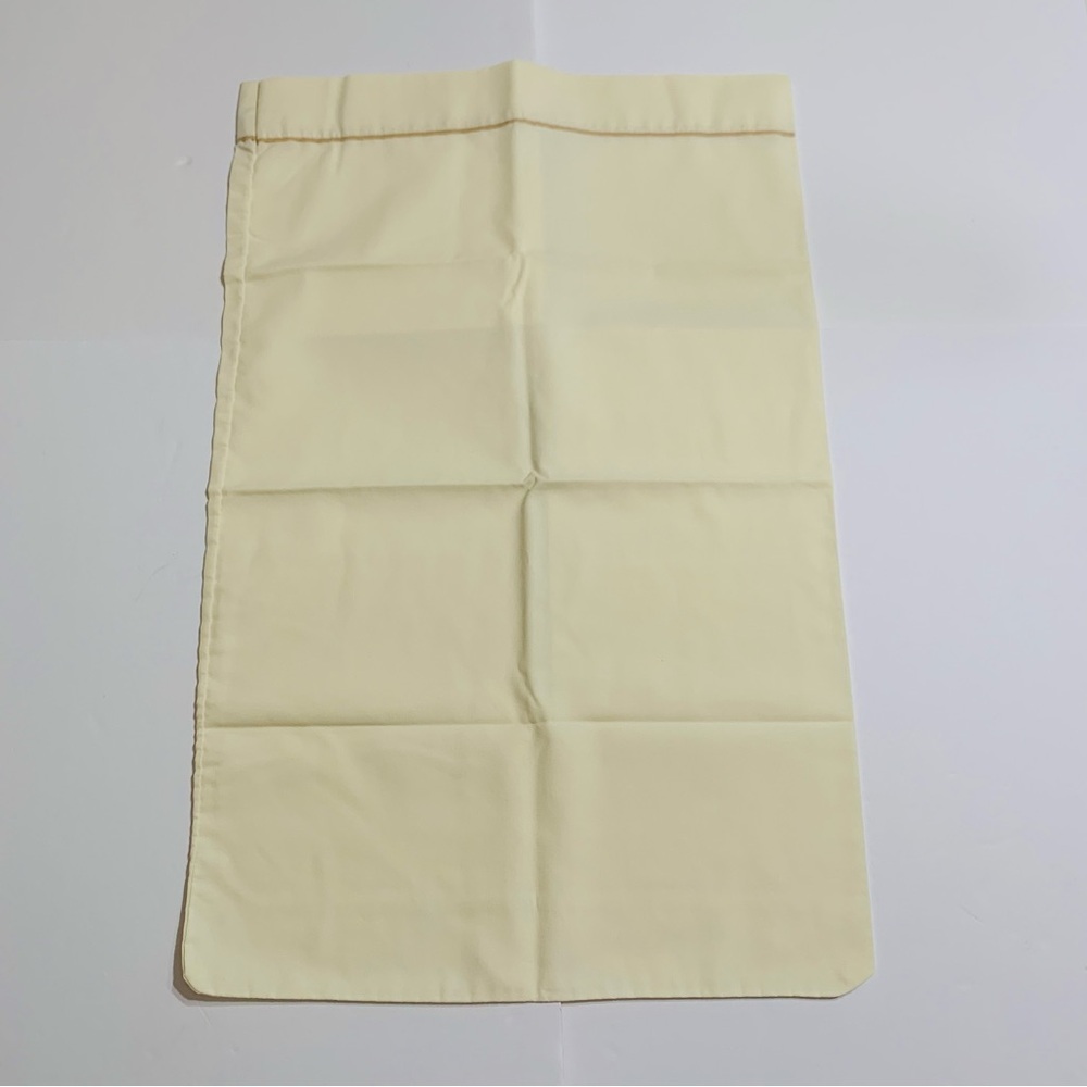 Vintage Canon Light Yellow Pillowcase Cotton Polyester No Iron 90s USA